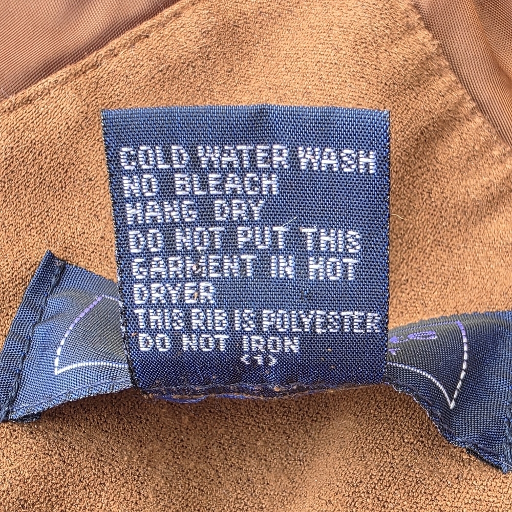 Vintage Winner Mate Suede Bomber Jacket | Water Resistant | Brown | L - Picture 9 of 12